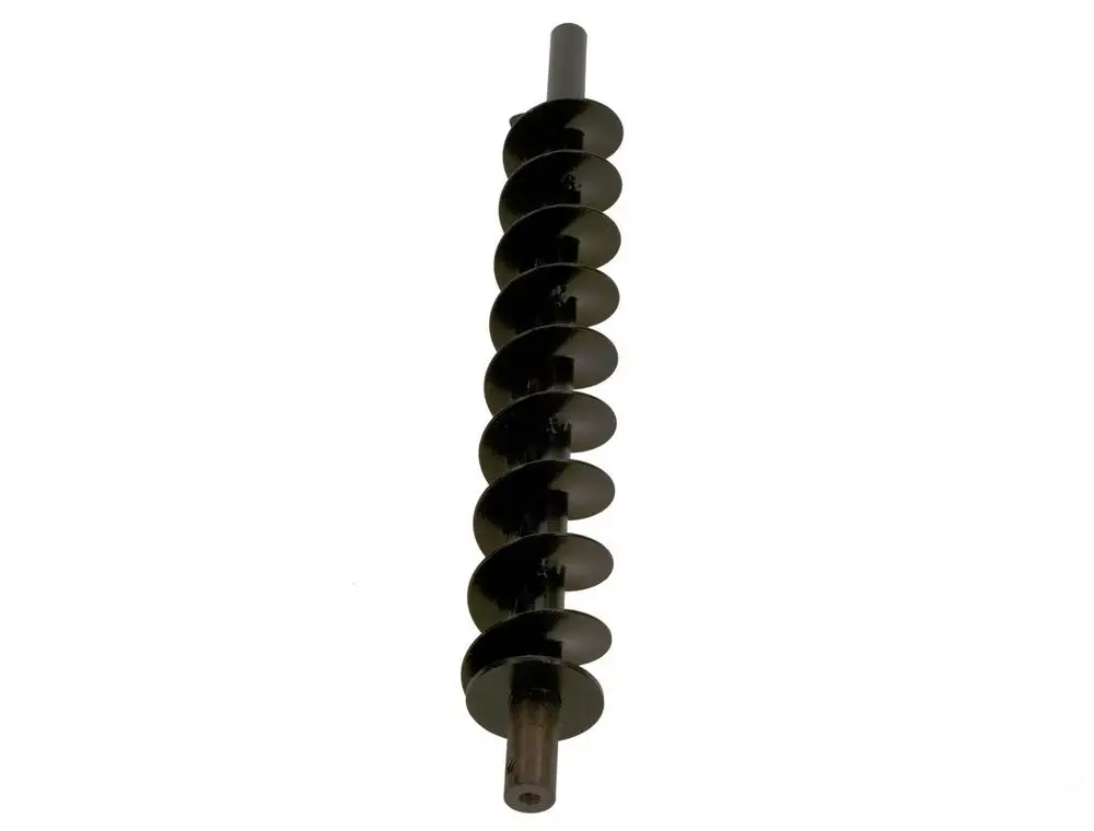 Förderschnecke von Bosch mit spiralartigem Design, grau-schwarzer Farbgebung, geeignet für den Förderprozess in verschiedenen Anwendungen.